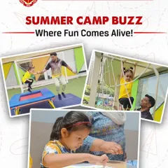 The 'Summer Camp Buzz' is all about energy and active fun. This collection of images highlights key moments from our gymnastics and art sessions, illustrating the blend of physical and creative pursuits that defines our camp.