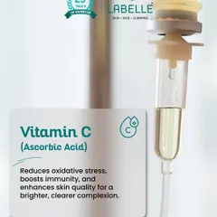 Our IV vitamin therapy often includes Vitamin C, a vital nutrient for wellness. It helps reduce oxidative stress from daily life, boosts your immune system, and significantly enhances skin quality, leading to a clearer and more radiant look.