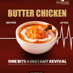 One bite of our Butter Chicken can feel like an instant revival. It is the perfect comfort food, rich and satisfying.
