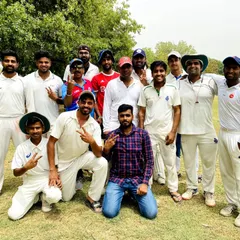 The victorious Bright Cricket Club team celebrating after a hard-fought win. This picture captures the camaraderie and spirit that drives our success.