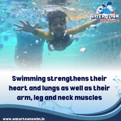 Look at that focus! This is more than just a swim lesson; it's a full-body workout that strengthens your child's heart, lungs, and muscles. We are building a foundation for a healthy, active life, one underwater glide at a time.