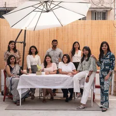 One for the album! Our team enjoying the outdoor space at our studio. Having a space of our own to collaborate, create, and connect has been wonderful for our team.