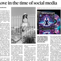 The Hindu featured my "Cyberfantasy" EP, discussing its themes of love and connection in the age of social media. It was great to see the concept resonate.