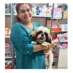 This little pup is all smiles and looking dapper with a bow tie after his grooming. It's always a pleasure to see our furry customers so happy and refreshed.