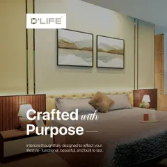 My interiors are crafted with purpose, designed to be functional, beautiful, and built to last. This bedroom is a perfect example of design that reflects your lifestyle.