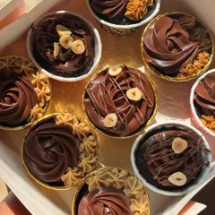 A box of our 85-calorie cupcakes offers all the flavor with none of the regret. You can choose up to 3 flavors in a box of 9, including Dark Chocolate, Noir Nutella, and Cookie Butter.