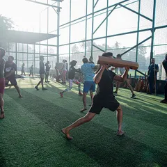 This is the energy of the Tagda Tribe. We train together in open spaces, pushing and encouraging each other. This isn't a silent gym with headphones; it's a community celebrating movement, strength, and a little bit of fun.