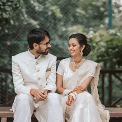 The lush greenery of our resort provides a stunning contrast for elegant wedding attire, making every photo special.
