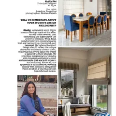 A snippet from my feature in Design Essentia magazine, where I discuss my design philosophy. I explain how 'Eijya' means an offering, and how I strive to create spaces that are harmonious, functional, and timeless.