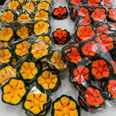 100 lotus blooms, handcrafted with love and packaged as return gifts for Ganpati festival guests. It was an honor to create these for a special celebration.