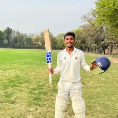 A masterclass innings. Our player Mayank Malhotra celebrates his unbeaten 132 that led the team to victory in a high-stakes premium division match. We train our batsmen to build innings and win games under pressure.