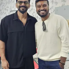 Another happy picture with Dhananjaya sir. His energy on set is infectious.