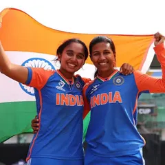 We are incredibly proud of our students who go on to represent the nation. Here, our academy graduates celebrate a victory with the Indian flag, a testament to their dedication and the high-performance training we provide.