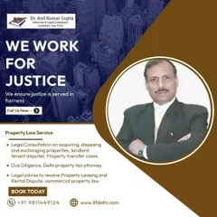 Our property law services are designed to provide clarity and security. We offer legal consultation on acquiring and disposing of properties, handle landlord-tenant disputes, and perform thorough due diligence as your Delhi property tax attorney.