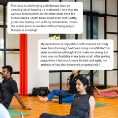 These testimonials from a Pop Pilates® class show how it can be a transformative experience. Clients who came from a CrossFit background found new levels of flexibility and agility, all within a safe and non-judgmental space.