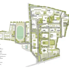 The masterplan for the Sona College campus, illustrating five decades of architectural evolution and our long-term partnership in shaping a dynamic academic landscape.