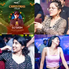 A collage from our Christmas Bash. The festive season is always a great time for a party, and I make sure the music matches the holiday spirit.