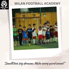 Small feet, big dreams. This is the core of our academy. We foster a strong sense of team and friendship from the very beginning, creating a positive environment where young players can grow in confidence.