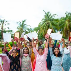 Pure joy and accomplishment. This is the moment our first cohort of the Female Athlete Leadership Programme celebrates their graduation, holding up the certificates that mark the beginning of their journey as community leaders and role models.