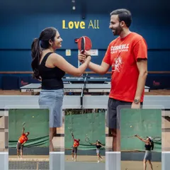 A pre-wedding shoot should be about you. This couple's love for sports became the heart of our session, filled with playful competition and genuine laughter. It's your story, your way.