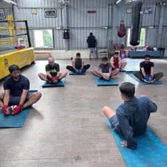The butterfly stretch is excellent for opening up the hips and inner thighs. Better hip mobility means better footwork and more power in your punches.
