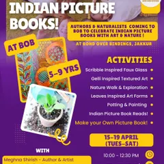 Announcing our 'Art & Nature with Indian Picture Books' summer week. This program combines nature walks, potting, painting, and book reads with authors and naturalists.
