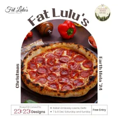 I'm bringing my famous pepperoni pizza to the Earth Mela. Come find my stall for a slice of freshly baked goodness.