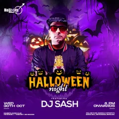 My Halloween Night poster. I love creating a spooky, high-energy vibe for themed parties like this.