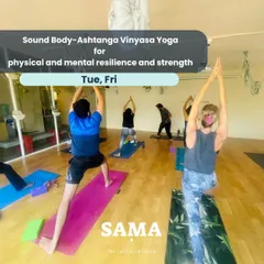 Build physical and mental resilience in our Sound Body classes. Held on Tuesdays and Fridays, these sessions focus on Ashtanga and Vinyasa Yoga to develop strength, stamina, and a steady mind.