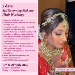 Here’s the full breakdown of what we cover in the workshop. From mastering skin prep to learning versatile eye looks and even basic hair styling, you get all the skills you need to feel confident.