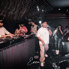 Here I am on the decks while Prince Narula performs for a packed house at EVVA. These events require seamless coordination and a deep understanding of performance flow.