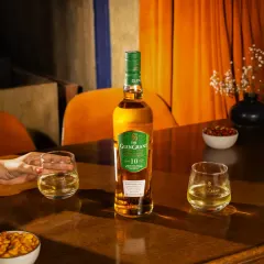 An on-location lifestyle shot for The Glen Grant. We used the warm, ambient lighting of the setting to create a relaxed yet premium feel, showing the product in a natural, social environment.