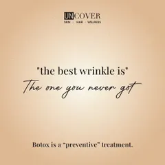This is our philosophy on anti-aging. Preventive treatments like Botox are key to stopping wrinkles before they even have a chance to set in, helping you age gracefully.