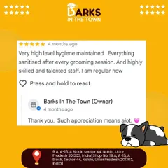 A review from a regular client emphasizing the high level of hygiene we maintain. They mention that everything is sanitized after each session and commend our highly skilled and talented staff.