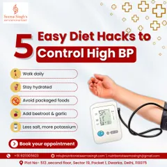 Here are five easy diet hacks to help control high blood pressure. Simple changes like walking daily, staying hydrated, and adding potassium-rich foods like beetroot and garlic can make a significant difference in your heart health.