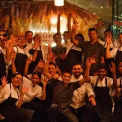 Our incredible kitchen team celebrating Diwali. These are the talented chefs who bring their passion and skill to every dish we serve.