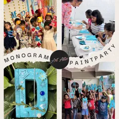 Personalization is everything! At our Monogram Paint Parties, every child gets to design a beautiful piece of art with their own initial. It’s a keepsake they'll be proud to display in their room.