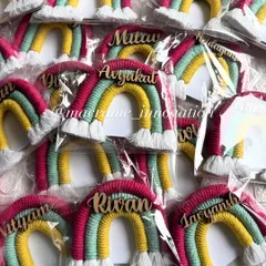 All packed up and ready to go. This is what a bulk order of my rainbow magnets looks like before it heads to a celebration.