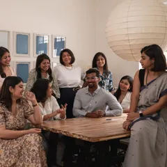 The Weespaces team around the conference table in our studio. We believe the best ideas come from working together, and this is where the magic begins for every project.