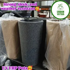 My UV FRP pots are strong, sleek, and weather-resistant, available in various shapes and sizes.