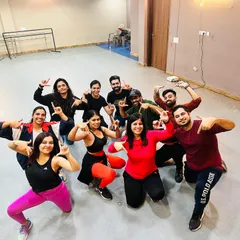 Another post-workshop group photo with my fantastic crew. We came to dance, we conquered the routine, and we had a blast doing it.