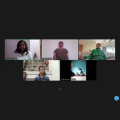 A screenshot from our World Meditation Day online event, showing participants from various locations joining in. Our virtual platform allows us to connect and share the practice of mindfulness as a global community.