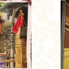 Every large scale project begins with a quiet sketch. This reference image for the Birla Evam mural shows the Gudi Padwa festival, a key cultural element that we translated into the final 3D artwork.