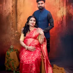 It is my absolute pride to capture our beautiful culture. Here, we created a classic portrait with the couple in traditional attire, celebrating their heritage as they await their new arrival.