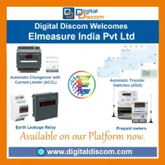 Elmeasure India brings smart energy management devices to our platform. Their products include automatic changeover with current limiter (ACCL), prepaid meters, and earth leakage relays.