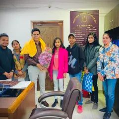 My team and I with the S.H.O of Neb Sarai Police Station. The support from local police is invaluable in our mission to create safer communities.
