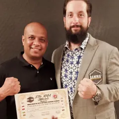 Another feather in my cap. Receiving the "Elite MMA Official Certification" from GAMMAF, conducted by the father of Indian MMA, Daniel Issac.