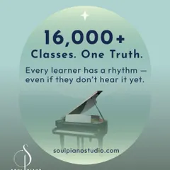 After teaching over 16,000 classes, I've learned one truth: every learner has their own rhythm. My job is to provide a gentle, joyful space for that rhythm to reveal itself.