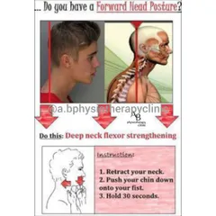 This is a simple yet powerful exercise to combat forward head posture. By retracting your neck and pushing your chin down against your fist, you strengthen the deep neck flexor muscles that are crucial for proper alignment.