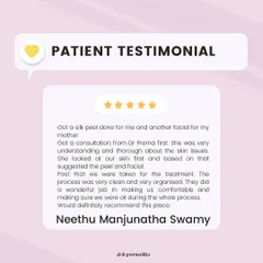 A thorough consultation is the first step toward effective treatment. This patient review mentions the detailed skin analysis I performed before recommending a silk peel and facial, ensuring the procedures were perfectly suited to their and their mother's skin concerns.